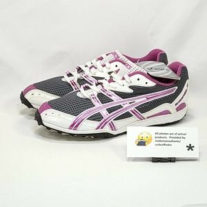 Asics Rocket Girl XC Track & Field Athletic Shoe Womens Size 6.5 GN863 Gray Pink
